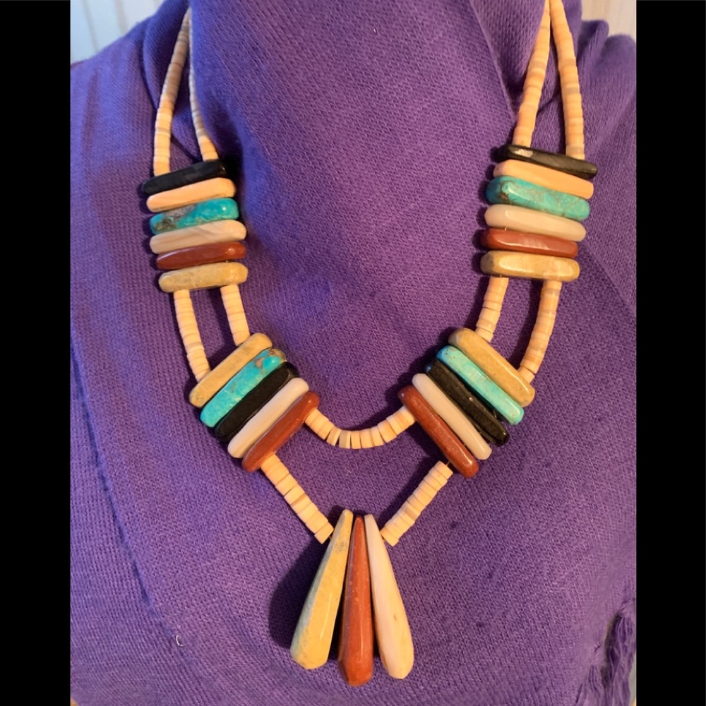 Vintage Santa Domingo Ceremonial piece.